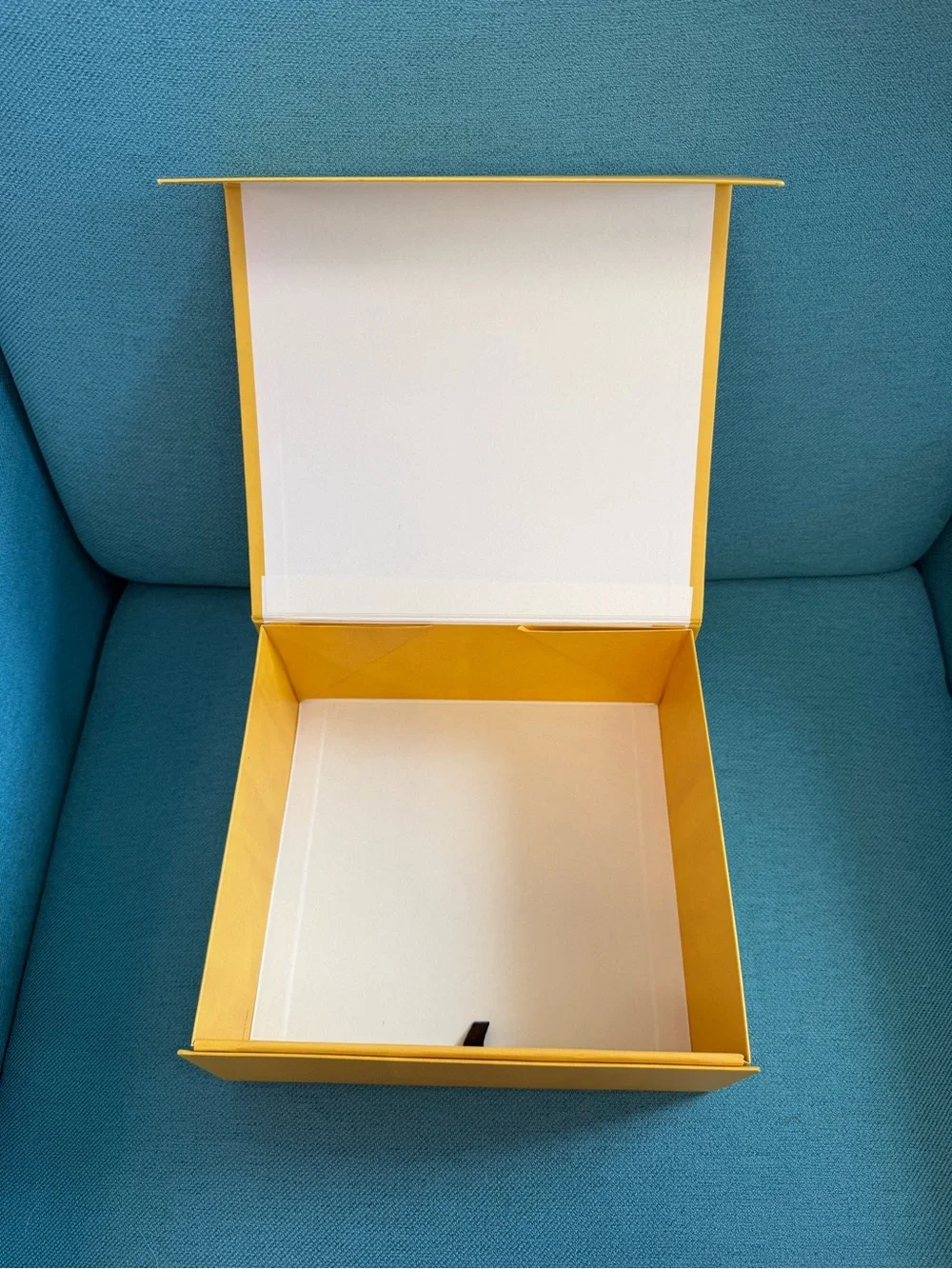 Fendi Box in Yellow with Black Logo